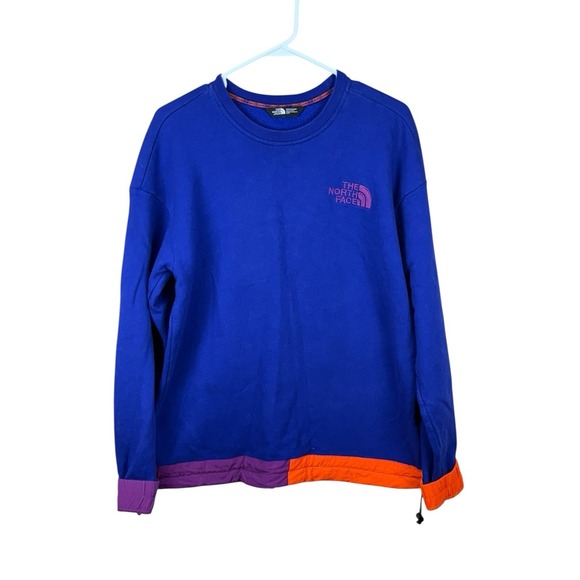 Men's The North Face 92 Rage Collection Purple Fleece Crewneck Sweatshirt Sz‎ S - Picture 1 of 5